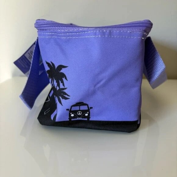 Trader Joe's Mini Insulated Tote Bag Purple Color Limited Edition SOLD OUT - Picture 4 of 13